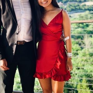 SOLD Princess Polly My Jewel Red Mini Dress